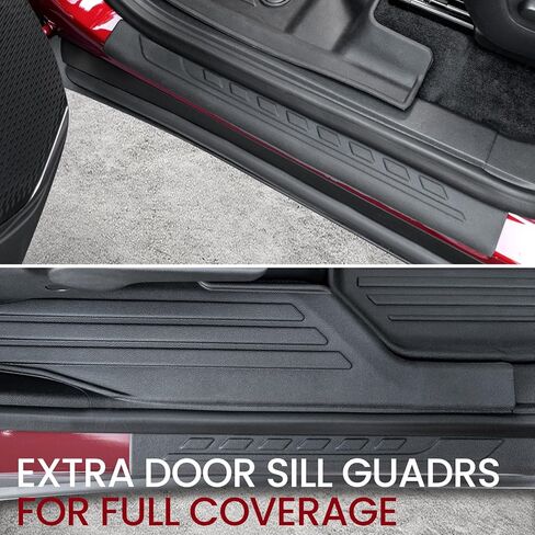 Backrest Mats Kick mats for 2024 2025 GMC Acadia 7 Seats Accessories, All-Weather TPE Seat Back Covers Behind 2nd Row (24-25 7 Seats-2nd Row Backrest Mats) in Kuwait