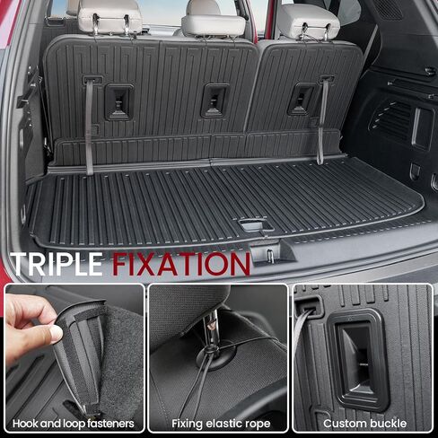 Backrest Mats Kick mats for 2024 2025 GMC Acadia 7 Seats Accessories, All-Weather TPE Seat Back Covers Behind 2nd Row (24-25 7 Seats-2nd Row Backrest Mats) in Kuwait