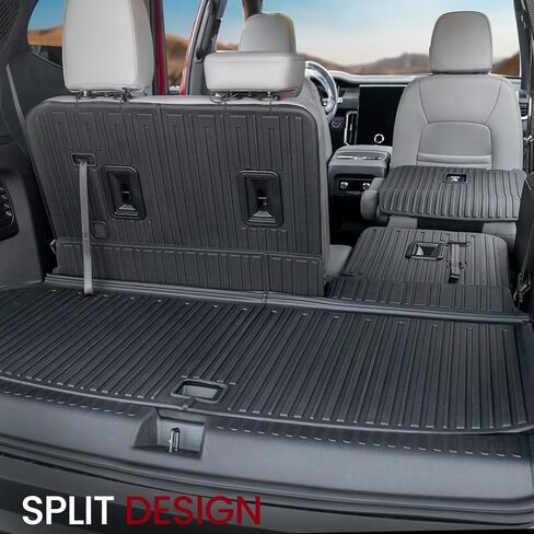 Backrest Mats Kick mats for 2024 2025 GMC Acadia 7 Seats Accessories, All-Weather TPE Seat Back Covers Behind 2nd Row (24-25 7 Seats-2nd Row Backrest Mats) in Kuwait