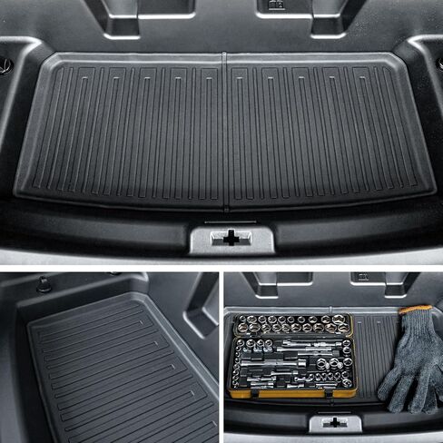 Backrest Mats Kick mats for 2024 2025 GMC Acadia 7 Seats Accessories, All-Weather TPE Seat Back Covers Behind 2nd Row (24-25 7 Seats-2nd Row Backrest Mats) in Kuwait