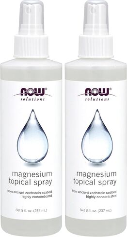 NOW Foods Solutions, Magnesium Topical Spray, from the Ancient Zechstein Seabed, Highly Concentrated, 8 Fl Oz (Pack of 1) in Saudi Arabia