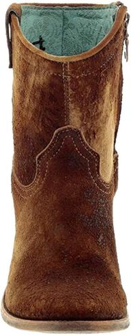 Corral Boots حذاء نسائي كاجوال بمقدمة مستديرة وكعب متوسط ​​للكاحل 2-3 بوصة - بني - مقاس 9.5 B in Kuwait