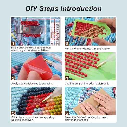 SJUTOUCI Diamond Art Painting Kits for Adults, Gnome Lovers Diamond Art Kits for Beginners, 5D DIY Full Drill Gem Craft for Home Decor Gift 12x12 inch/30x30cm in Kuwait