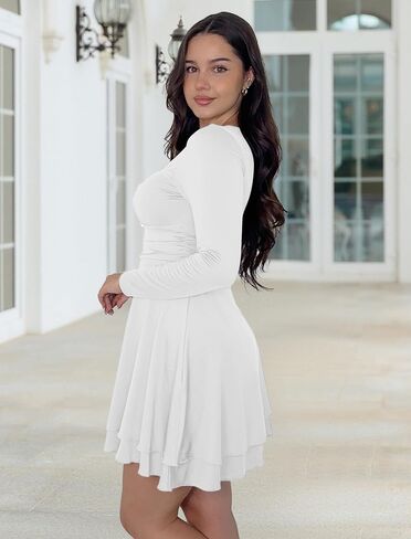 Zaful Womens Square Neck Chull Mini Dress in Saudi Arabia