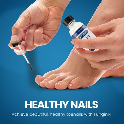 Funginix Toenail Fungus Treatment - أقصى قوة - علاج فطريات الأظافر للأظافر الفطرية - محلول سائل مضاد للفطريات - مصنوع في زجاجة الولايات المتحدة الأمريكية - (قد تختلف التغليف) in Kuwait