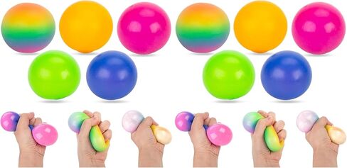 Lovestown 5pcs كرات تخفيف الإجهاد ، كرات الإجهاد المتغيرة لتلوي in Kuwait