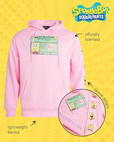 Nickelodeon Men's Spongebob و Patrick Fleece Sweetshirt-Hoodie للرجال والنساء للجنسين (الحجم: S-XL) in Saudi Arabia