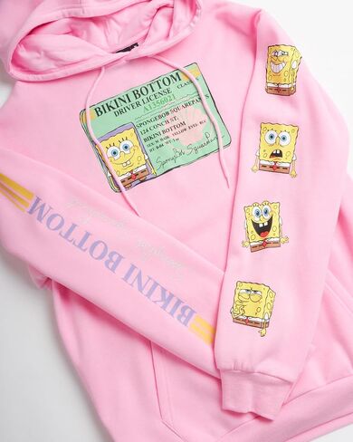 Nickelodeon Men's Spongebob و Patrick Fleece Sweetshirt-Hoodie للرجال والنساء للجنسين (الحجم: S-XL) in Saudi Arabia
