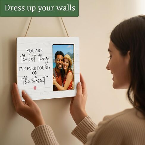 Wedding Gifts Picture Frame for Newlyweds Engagement Bridal Shower, Mr & Mrs Wedding Picture Frame for Bride Groom in Kuwait