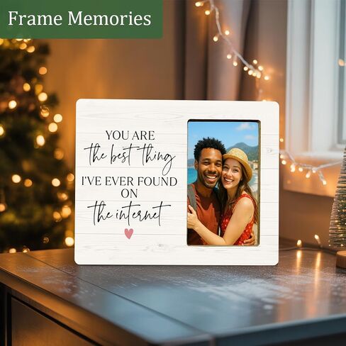 Wedding Gifts Picture Frame for Newlyweds Engagement Bridal Shower, Mr & Mrs Wedding Picture Frame for Bride Groom in Kuwait