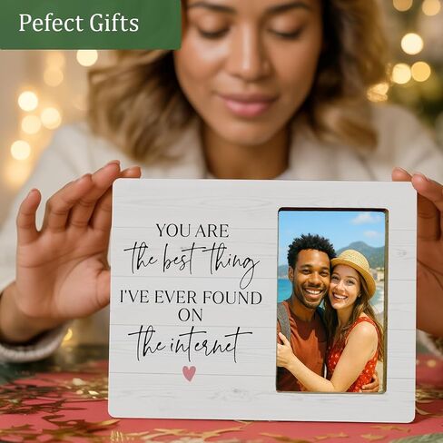 Wedding Gifts Picture Frame for Newlyweds Engagement Bridal Shower, Mr & Mrs Wedding Picture Frame for Bride Groom in Kuwait