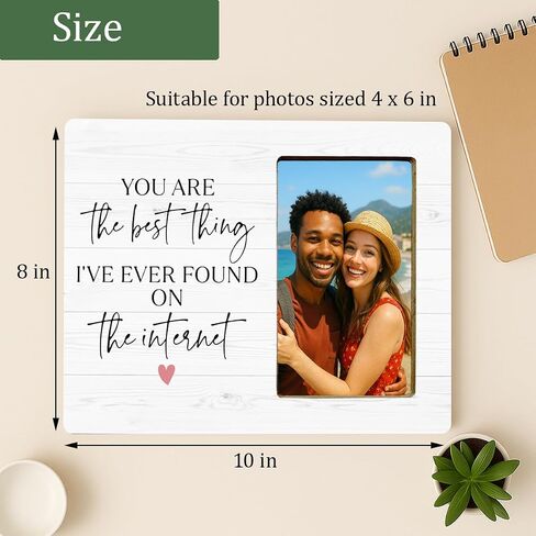 Wedding Gifts Picture Frame for Newlyweds Engagement Bridal Shower, Mr & Mrs Wedding Picture Frame for Bride Groom in Kuwait