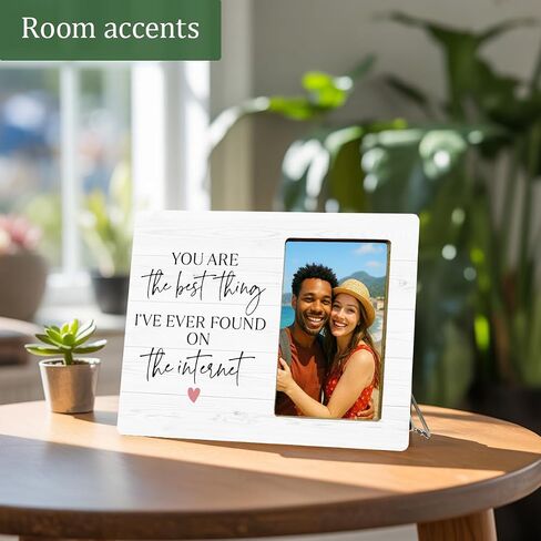 Wedding Gifts Picture Frame for Newlyweds Engagement Bridal Shower, Mr & Mrs Wedding Picture Frame for Bride Groom in Kuwait