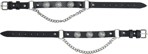 GARGOYLE BELLS Adjustable Fashion Boot Chains, Biker Boots Decoration Chains, Comes in a set of 2 in Saudi Arabia