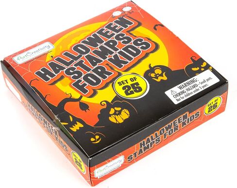 ArtCreativity Bulk Halloween Stampers for Kids - Set of 100 Halloween Stamps - Assorted Trick or Treat Stamper Designs for Halloween - Non-Candy Halloween Trinkets for Kids 3 4 5 6 7+ in Kuwait