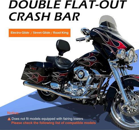 حارس المحرك شقة بار تحطم طائرة هارلي تورنج رود جليد شارع جليد الطريق الملك إلكترا جليد Ultra Limited 2009-2024 in Kuwait