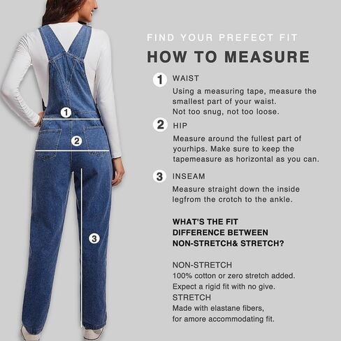 Womens Denim Overalls Jean 90s Retro Dungaree Baggy Ladies Loose Fit Fashion Casual Relaxed Jumpsuit with Pockets in Saudi Arabia