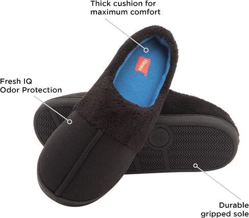 Hanes Men Men's Clog Slipper Shoe - Memory Foam Indoor Outdoor Sole in Saudi Arabia