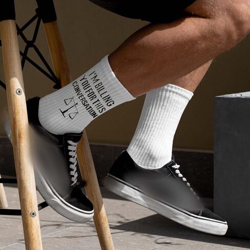 ‘I"m Billing You for This Conversation’, Gifts for Law School Student, Lawyer Friends, Family, Colleagues, Law Themed, Lawyer Socks, Lawyer Gifts for Birthday, Thanksgiving, Christmas, etc. (114) in Saudi Arabia