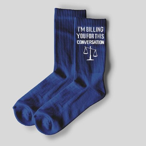 ‘I"m Billing You for This Conversation’, Gifts for Law School Student, Lawyer Friends, Family, Colleagues, Law Themed, Lawyer Socks, Lawyer Gifts for Birthday, Thanksgiving, Christmas, etc. (114) in Saudi Arabia