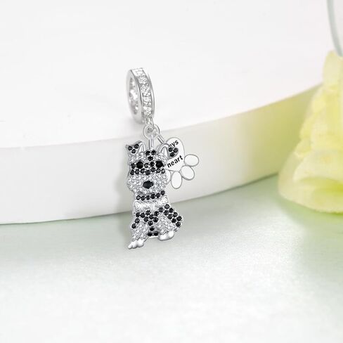 Maltese Charm 925 Sterling Silver Dog Charm Cute Maltese Charms for Bracelets Dog Jewelry Gifts for Women in Saudi Arabia