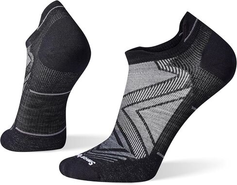 SmartWool Run Zero Cushion Scups Low Canle - Socks for Men - Achilles Tab - مناطق الشبكات - Shield Tech Medium Gray LG (حذاء الرجال 9-11.5) بحجم واحد in Kuwait
