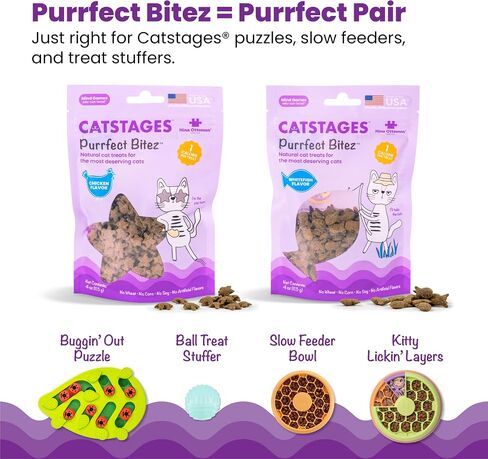 Catstages by Nina Ottosson Buggin' Out Puzzle & Play - Interactive Cat Treat Puzzle in Kuwait