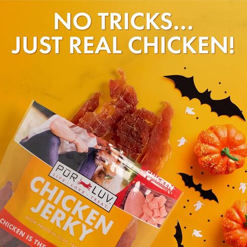 Dog Treats, Chicken Jerky for Dogs, Made with 100% Real Chicken Breast, 16 Ounces, Healthy, Easily Digestible, Long-Lasting, High Protein Dog Treat, Satisfies Dog's Urge to Chew (Pack of 1) in Kuwait