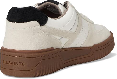 حذاء رياضي نسائي من AllSaints VIX مصنوع من الجلد السويدي، أبيض/ذهبي، 8 in Saudi Arabia