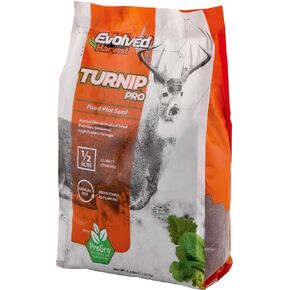 EVOLVED HARVEST Turnip Pro Food Plot Seed with Biostimulant Coating - Vital Nutrient Forage for Deer, 2.5 Lbs