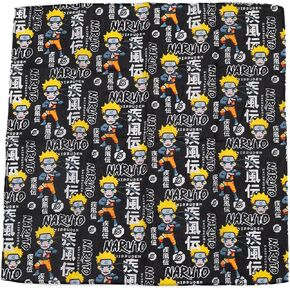 Naruto Anime Cartoon All Over Print Black Adult Bandana