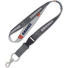 WinCraft Syracuse Orange Lanyard with Detachable Buckle, 1" - Syracuse Orange and Grey