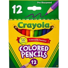 Crayola Colored Pencils 12 Pack Short 68-4112 (6-Pack)6