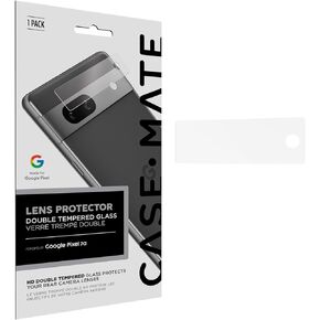 Case-Mate Google Pixel 7A Camera Lens Protector - Double Layer 9H Tempered Glass - Durable Anti-Scratch Tech & Anti-Shatter Materials - Ultra HD View w/Night Shooting & Case Friendly, Easy to Install