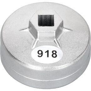 Tongze 74mm Oil Filter Wrench: 15 Flutes Oil Filter Removal Tool Compatible with AC Delco PF63/PF64 Oil Filter for Chevy Silverado 4.3L Equinox 1.5L