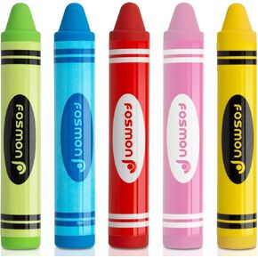 Fosmon Youth Series Kids Stylus Pen for Apple iPad Air Mini Pro, Kids Edition Tablet, Dragon Touch, Galaxy Tab A E, Leapfrog Epic LeapPad, Nabi JR, Chromo Android Tablets Smartphones (5 Pack)
