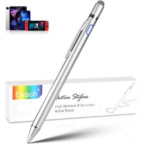 Active Stylus Digital Pen with Ultra Fine Tip Stylus for iPad iPhone Samsung Tablets, Compatible with Apple Pen,Stylus Pen for iPad Pro, Black