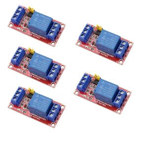 VKLSVAN 5 PCS DC 5V 1 Channel Relay Module Board Shield Relay Switch High/Low Level Trigger with Optocoupler