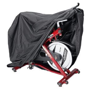 Pro Bike Tool Exercise Spin Bike Cover Protective Rain Sun UV Dust Wind Snow Proof Bicycle Upright Indoor Cycling Protective Covers for Fitness Stationary Bikes