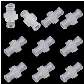 ITROLLE 10PCS Female Luer Joint, Syringe Adaptor, Female Luer Syringe to Syringe Transfer Joint Luer Lock to Luer Lock Connector Syringe Adapter