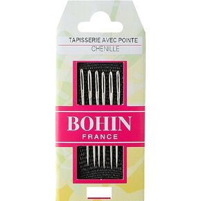 Bohin 00934 Clover Embroidery Needles with Point (22), Grey|Black|red|Beige