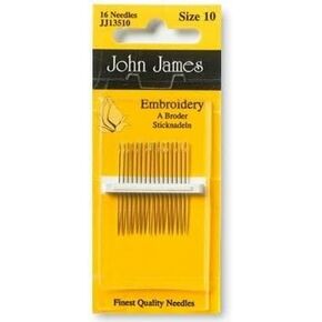 John James Embroidery Needles Size 10