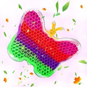 1 Packs Bulk Silicone Rainbow Butterfly, Gift for Boys and Girls Kids Beach, Office, Car Live Supplies