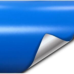 VViViD+ Matte Sky Blue Vinyl Wrap Adhesive Film (1ft x 5ft)