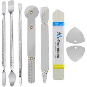 Haojiaho Spudger Pry Tool Kit 8 Piece Opening Tool, Metal Spudger Tool Kit, Ultra-Thin Prying & Open Tool for iPhone, Laptop, iPad, Cell Phone, MacBook, Tablet, Computer, Electronics Repair
