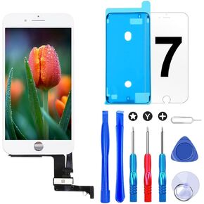 Brinonac Screen Replacement for iPhone 7 4.7 inch LCD Digitizer Touch Screen LCD Replacement Screen Frame Assembly Full Set with Tools and Screen Protector (Black)