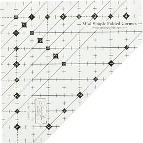Antler Quilt Design Mini Simple Folded Corners Ruler