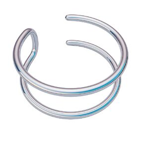 Fake Double Nose Ring 20 Gauge - 925 Silver No Piercing Needed Double Nose Hoop - Faux Nose Rings