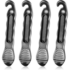 HZJD Bike Tire Levers, Tool is Smooth Overall, Which Will Not Hurt The Tire Bead, Professional Design Makes Work Easy, Designed to Snap Together for Storage, Best Tire Changing Tool(4PCS)