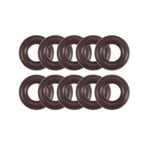 uxcell Fluorine Rubber O-Rings 16mm OD 10mm ID 3mm Width, Metric FKM Sealing Gasket, Pack of 10